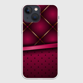 Чехол для iPhone 13 mini с принтом Luxury Red в Тюмени,  |  | green | luxury | versace | vip | абстракция | версаче | вип | паттерн | роскошь | текстуры