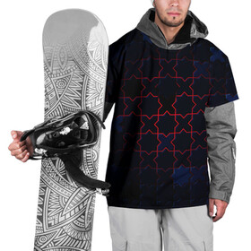 Накидка на куртку 3D с принтом Геометрический вальс в Тюмени, 100% полиэстер |  | абстракция | геометрия | икс | крест | ромб