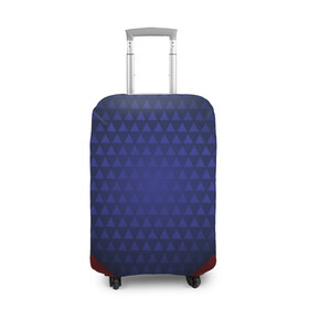 Чехол для чемодана 3D с принтом Blue abstract в Тюмени, 86% полиэфир, 14% спандекс | двустороннее нанесение принта, прорези для ручек и колес | luxury | versace | vip | абстракция | версаче | вип | паттерн | роскошь | текстуры
