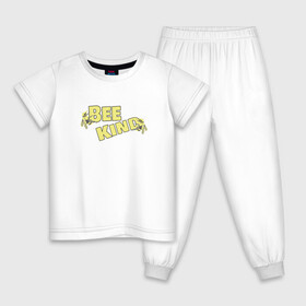 Детская пижама хлопок с принтом BeeKind в Тюмени, 100% хлопок |  брюки и футболка прямого кроя, без карманов, на брюках мягкая резинка на поясе и по низу штанин
 | bee | beekind | kind | usa | большая пчела | жаркое лето | летний | лето | пчела | пчелки