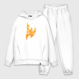 Мужской костюм хлопок OVERSIZE с принтом Protoss logo | Orange в Тюмени,  |  | protoss | zealot | архонт | войд рей | дисраптор | зилот | зонд | колосс | протосc | сталкер | тамплиеры