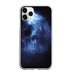 Чехол для iPhone 11 Pro Max матовый с принтом Призрачный череп в Тюмени, Силикон |  | дым | призрак | призрачный | скелет | туман | череп