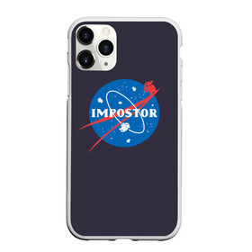 Чехол для iPhone 11 Pro Max матовый с принтом Impostor в Тюмени, Силикон |  | among us | amongus | imposter | impostor | nasa | nasa пародия | space | импостер | импостор | космонавт | космос | наса | наса пародия | эмонг ас