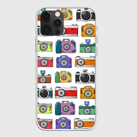 Чехол для iPhone 12 Pro с принтом Фотоаппараты в Тюмени, силикон | область печати: задняя сторона чехла, без боковых панелей | камера | фотик | фото | фотоаппарат | фотограф | фотокамера