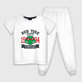 Детская пижама хлопок с принтом NYC Raphael в Тюмени, 100% хлопок |  брюки и футболка прямого кроя, без карманов, на брюках мягкая резинка на поясе и по низу штанин
 | Тематика изображения на принте: donatello | leonardo | michelangelo | ninja | pizza | raphael | turtles | донателло | животные | карате | комикс | комиксы | леонардо | микеланджело | мультфильм | мутант | мутанты | ниндзя | пицца | рафаэль | сплинтер | супергерой