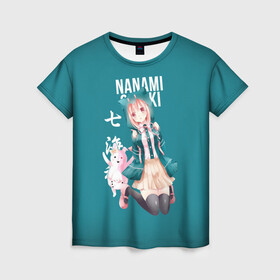 Женская футболка 3D с принтом Чиаки Нанами (Danganronpa 2) в Тюмени, 100% полиэфир ( синтетическое хлопкоподобное полотно) | прямой крой, круглый вырез горловины, длина до линии бедер | anime | chiaki nanami | danganronpa | danganronpa 2 | аниме | манга | чиаки нанами