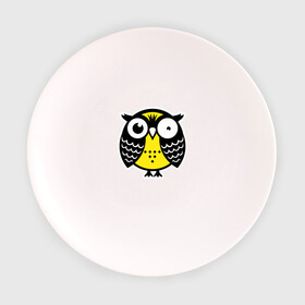 Тарелка 3D с принтом Странная сова в Тюмени, фарфор | диаметр - 210 мм
диаметр для нанесения принта - 120 мм | owl | owls | сова | совушка | совы | филин | фраза | юмор