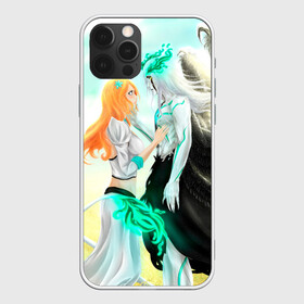 Чехол для iPhone 12 Pro с принтом Bleach Grimmjow and Orihime в Тюмени, силикон | область печати: задняя сторона чехла, без боковых панелей | Тематика изображения на принте: bleach brave souls bleach anime art гриммджоу и орихиме  grimmjow and orihime