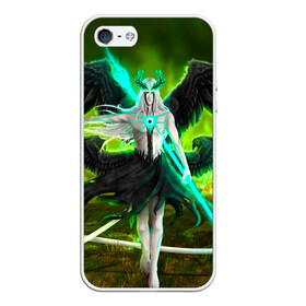 Чехол для iPhone 5/5S матовый с принтом Ulquiorra Schiffer Bleach в Тюмени, Силикон | Область печати: задняя сторона чехла, без боковых панелей | anime | archangel | art | aurora | bleach | manga | schiffer | ulquiorra | аниме | арт | блич | манга