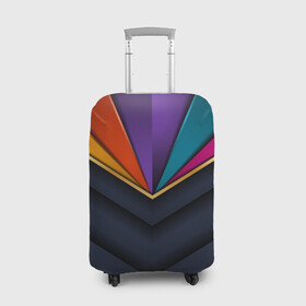 Чехол для чемодана 3D с принтом 3D luxury в Тюмени, 86% полиэфир, 14% спандекс | двустороннее нанесение принта, прорези для ручек и колес | luxury | versace | vip | абстракция | версаче | вип | паттерн | роскошь | текстуры