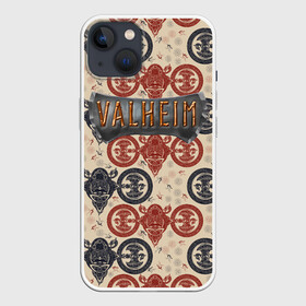 Чехол для iPhone 13 с принтом Valheim символы викингов в Тюмени,  |  | fantasy | mmo | valheim | valve | валхейм | вальхейм | викинги | выживалка | игра | королевская битва | ммо | ролевая игра | фэнтази