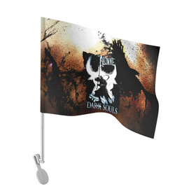Флаг для автомобиля с принтом DARKSOULS KNIGHT в Тюмени, 100% полиэстер | Размер: 30*21 см | dark souls | darksouls | tegunvte | темные души