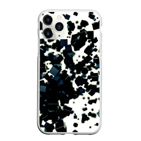Чехол для iPhone 11 Pro матовый с принтом KUBIKI в Тюмени, Силикон |  | bricks | абстракция | кубики | молодежное | пестрое | черно белое