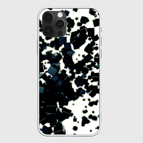 Чехол для iPhone 12 Pro с принтом KUBIKI в Тюмени, силикон | область печати: задняя сторона чехла, без боковых панелей | Тематика изображения на принте: bricks | абстракция | кубики | молодежное | пестрое | черно белое