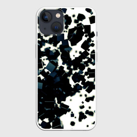 Чехол для iPhone 13 с принтом KUBIKI в Тюмени,  |  | bricks | абстракция | кубики | молодежное | пестрое | черно белое