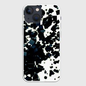 Чехол для iPhone 13 mini с принтом KUBIKI в Тюмени,  |  | Тематика изображения на принте: bricks | абстракция | кубики | молодежное | пестрое | черно белое