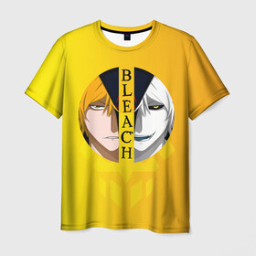 Мужская футболка 3D с принтом Хичиго Bleach в Тюмени, 100% полиэфир | прямой крой, круглый вырез горловины, длина до линии бедер | Тематика изображения на принте: bleach | hichigo | ichigo | kurosaki | блич | ичиго | куросаки | хичиго
