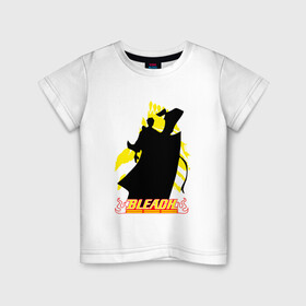 Детская футболка хлопок с принтом Art Ichigo bleach в Тюмени, 100% хлопок | круглый вырез горловины, полуприлегающий силуэт, длина до линии бедер | bleach | daiko | ichi nii | ichigo | itsygo | kurosaki | shinigami | блич | ичиго | куросаки | шинигами