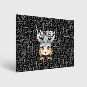 Холст прямоугольный с принтом Valheim Girl в Тюмени, 100% ПВХ |  | fantasy | mmo | valheim | valve | валхейм | вальхейм | викинги | выживалка | игра | королевская битва | ммо | ролевая игра | фэнтази