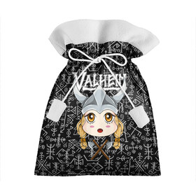 Подарочный 3D мешок с принтом Valheim Girl в Тюмени, 100% полиэстер | Размер: 29*39 см | Тематика изображения на принте: fantasy | mmo | valheim | valve | валхейм | вальхейм | викинги | выживалка | игра | королевская битва | ммо | ролевая игра | фэнтази
