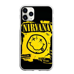 Чехол для iPhone 11 Pro матовый с принтом Nirvana 1987 в Тюмени, Силикон |  | Тематика изображения на принте: album | curt | kobain | logo | music | nevermind | nirvana | rock | smells like | smile | teen spirit | альбом | гитара | курт кобейн | логотип | музыка | невермайнд | нирвана | рок | смайл | стикер