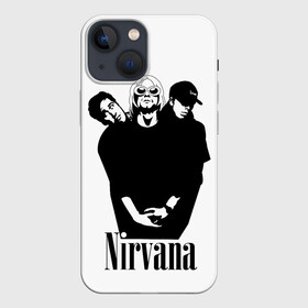 Чехол для iPhone 13 mini с принтом Nirvana Группа в Тюмени,  |  | album | curt | kobain | music | nevermind | nirvana | rock | smells like | teen spirit | альбом | гитара | курт кобейн | музыка | невермайнд | нирвана | рок