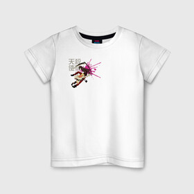 Детская футболка хлопок с принтом ангелы смерти в Тюмени, 100% хлопок | круглый вырез горловины, полуприлегающий силуэт, длина до линии бедер | Тематика изображения на принте: angels of death | anime | satsuriku no tenshi | ангел кровопролития | аниме