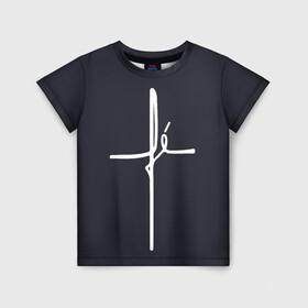 Детская футболка 3D с принтом Cross в Тюмени, 100% гипоаллергенный полиэфир | прямой крой, круглый вырез горловины, длина до линии бедер, чуть спущенное плечо, ткань немного тянется | jesus | армянский крест | вера | вероисповедание | иисус | крест | пасха | религия | христианство