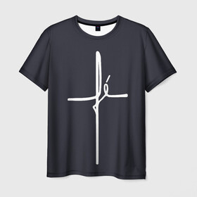 Мужская футболка 3D с принтом Cross в Тюмени, 100% полиэфир | прямой крой, круглый вырез горловины, длина до линии бедер | Тематика изображения на принте: jesus | армянский крест | вера | вероисповедание | иисус | крест | пасха | религия | христианство