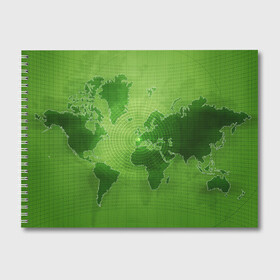 Альбом для рисования с принтом Карта мира в Тюмени, 100% бумага
 | матовая бумага, плотность 200 мг. | Тематика изображения на принте: глобус | земля | карта | карта мира | континенты | материки | мир | планета | цифры