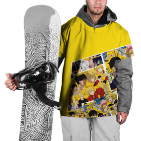 Накидка на куртку 3D с принтом Banana Fish в Тюмени, 100% полиэстер |  | Тематика изображения на принте: banana fish | аниме | банана фиш | банановая рыба | приключение | эш