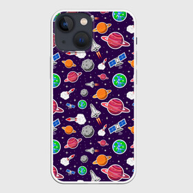 Чехол для iPhone 13 mini с принтом Корабли, планеты и спутники в Тюмени,  |  | space | арт | звезды | корабли | космос | планеты | ракеты | созвездия