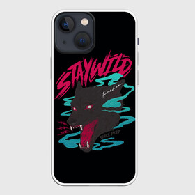 Чехол для iPhone 13 mini с принтом Волк StayWild в Тюмени,  |  | staywild | wolf | волк | зверь | клыки | оборотень | оскал | пес | собака