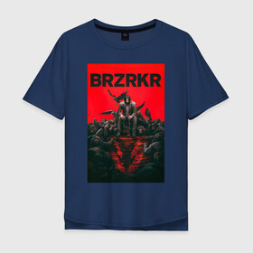 Мужская футболка хлопок Oversize с принтом BRZRKR Boom в Тюмени, 100% хлопок | свободный крой, круглый ворот, “спинка” длиннее передней части | boom | brzrkr | comix | netflix | киану ривз | комикс