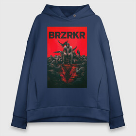 Женское худи Oversize хлопок с принтом BRZRKR Boom в Тюмени, френч-терри — 70% хлопок, 30% полиэстер. Мягкий теплый начес внутри —100% хлопок | боковые карманы, эластичные манжеты и нижняя кромка, капюшон на магнитной кнопке | boom | brzrkr | comix | netflix | киану ривз | комикс