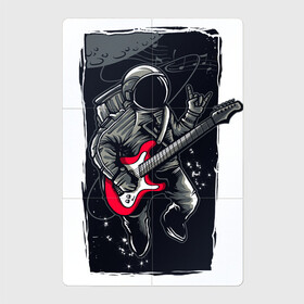 Магнитный плакат 2Х3 с принтом Астронавт музыкант в Тюмени, Полимерный материал с магнитным слоем | 6 деталей размером 9*9 см | астронавт | астронавт музыкант | космонавт | космос