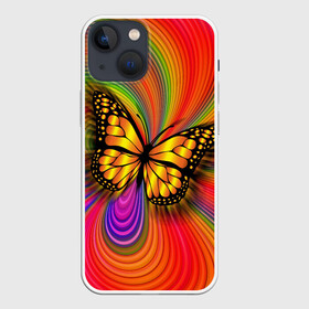 Чехол для iPhone 13 mini с принтом Абстракция бабочки в Тюмени,  |  | butterfly | абстракция | бабочка | насекомое | чешуекрылое