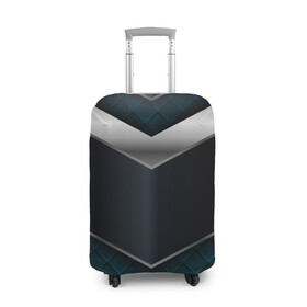 Чехол для чемодана 3D с принтом 3D dark metal в Тюмени, 86% полиэфир, 14% спандекс | двустороннее нанесение принта, прорези для ручек и колес | luxury | versace | vip | абстракция | версаче | вип | паттерн | роскошь | текстуры