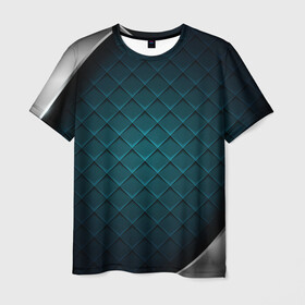 Мужская футболка 3D с принтом 3D luxury metal в Тюмени, 100% полиэфир | прямой крой, круглый вырез горловины, длина до линии бедер | luxury | versace | vip | абстракция | версаче | вип | паттерн | роскошь | текстуры