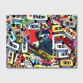 Альбом для рисования с принтом Daft Punk Records в Тюмени, 100% бумага
 | матовая бумага, плотность 200 мг. | by craig drake | daft punk | madeinkipish | thomas bangalter | дафт панк | маски | тома и ги мануэль