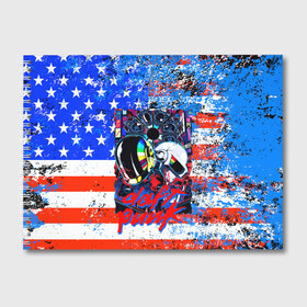 Альбом для рисования с принтом Daft Punk american dream в Тюмени, 100% бумага
 | матовая бумага, плотность 200 мг. | by craig drake | daft punk | madeinkipish | thomas bangalter | дафт панк | маски | тома и ги мануэль