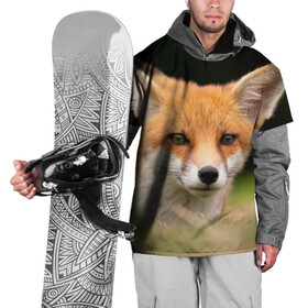 Накидка на куртку 3D с принтом Мордочка лисицы в Тюмени, 100% полиэстер |  | Тематика изображения на принте: fox | foxy | животное | звери | лиса | лисенок | лисичка | милая | рыжая | фокс