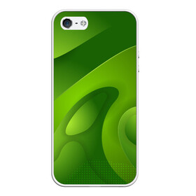 Чехол для iPhone 5/5S матовый с принтом 3d Green abstract в Тюмени, Силикон | Область печати: задняя сторона чехла, без боковых панелей | Тематика изображения на принте: luxury | versace | vip | абстракция | версаче | вип | паттерн | роскошь | текстуры