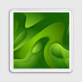Магнит 55*55 с принтом 3d Green abstract в Тюмени, Пластик | Размер: 65*65 мм; Размер печати: 55*55 мм | luxury | versace | vip | абстракция | версаче | вип | паттерн | роскошь | текстуры