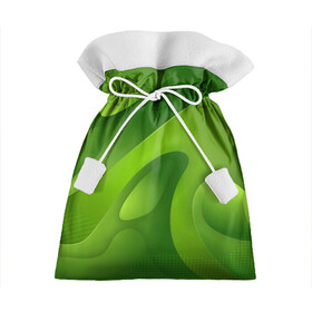 Подарочный 3D мешок с принтом 3d Green abstract в Тюмени, 100% полиэстер | Размер: 29*39 см | Тематика изображения на принте: luxury | versace | vip | абстракция | версаче | вип | паттерн | роскошь | текстуры