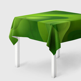 Скатерть 3D с принтом 3d Green abstract в Тюмени, 100% полиэстер (ткань не мнется и не растягивается) | Размер: 150*150 см | Тематика изображения на принте: luxury | versace | vip | абстракция | версаче | вип | паттерн | роскошь | текстуры