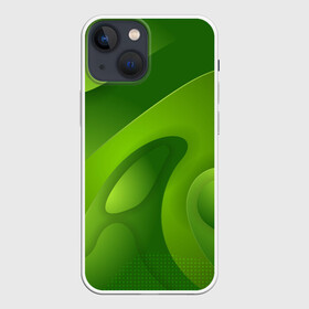 Чехол для iPhone 13 mini с принтом 3d Green abstract в Тюмени,  |  | luxury | versace | vip | абстракция | версаче | вип | паттерн | роскошь | текстуры