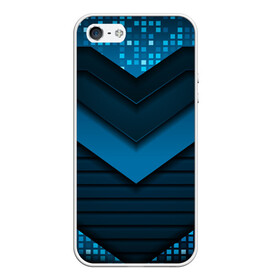 Чехол для iPhone 5/5S матовый с принтом 3D luxury blue abstract в Тюмени, Силикон | Область печати: задняя сторона чехла, без боковых панелей | Тематика изображения на принте: luxury | versace | vip | абстракция | версаче | вип | паттерн | роскошь | текстуры