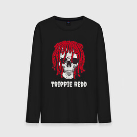 Мужской лонгслив хлопок с принтом TRIPPIE REDD в Тюмени, 100% хлопок |  | 1400 | big | rap | red | redd | trippie | ред | редд | рэд | рэдд | триппи