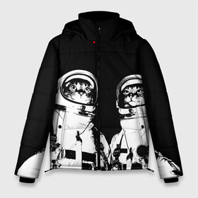 Мужская зимняя куртка 3D с принтом Коты Космонавты в Тюмени, верх — 100% полиэстер; подкладка — 100% полиэстер; утеплитель — 100% полиэстер | длина ниже бедра, свободный силуэт Оверсайз. Есть воротник-стойка, отстегивающийся капюшон и ветрозащитная планка. 

Боковые карманы с листочкой на кнопках и внутренний карман на молнии. | Тематика изображения на принте: 12 | 1961 | astronaut | cat | gagarin | mars | nasa | space | spacex | sssr | yuri | апрель | астронавт | гагарин | день | земля | космонавт | космонавтика | космос | кот | коты | кошка | лазер | луна | марс | наса | планета | поехали | полё